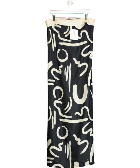 Runaway The Label Black Alba Maxi Dress UK 12