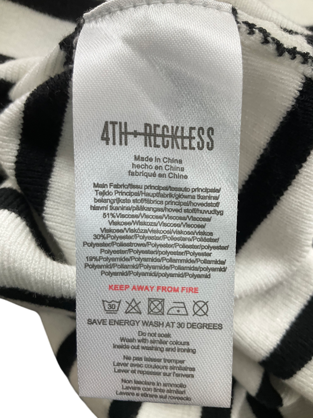 4th & Reckless Cream Knitted Scoop Neck Mini Dress UK 12