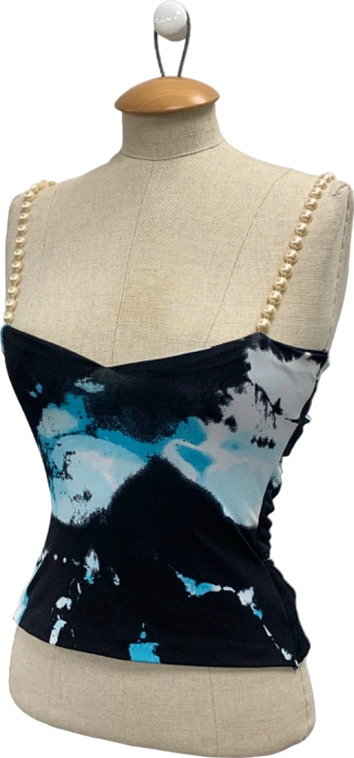 Seta Black/Blue Tie-Dye Camisole UK S