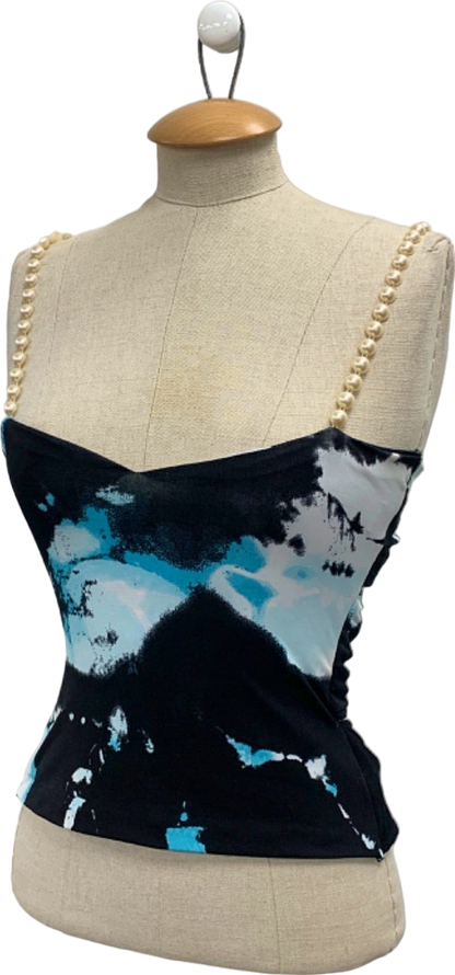 Seta Black/Blue Tie-Dye Camisole UK S