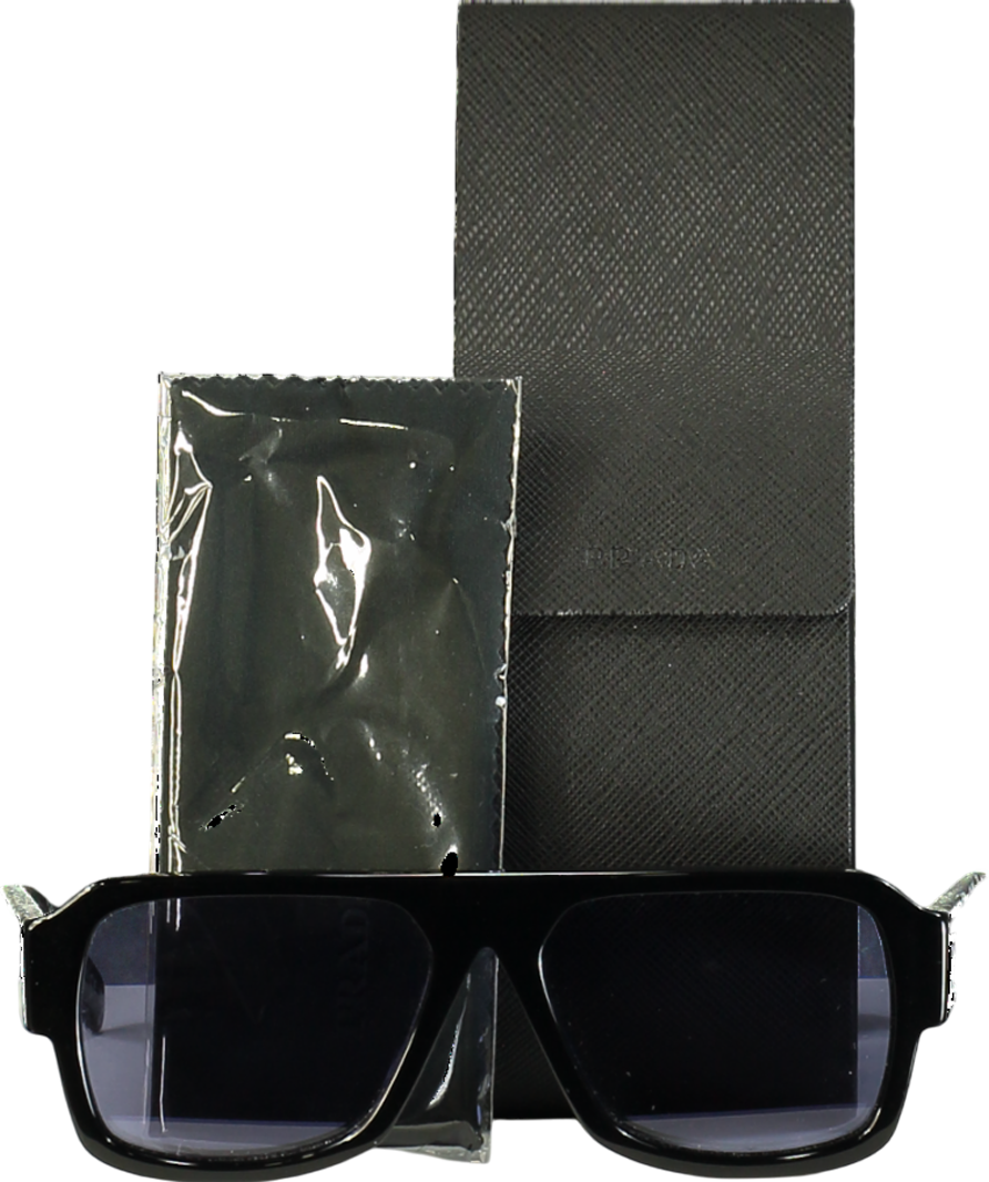 Prada Black Pilot-frame Acetate Sunglasses