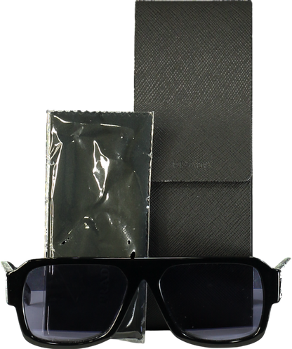 Prada Black Pilot-frame Acetate Sunglasses