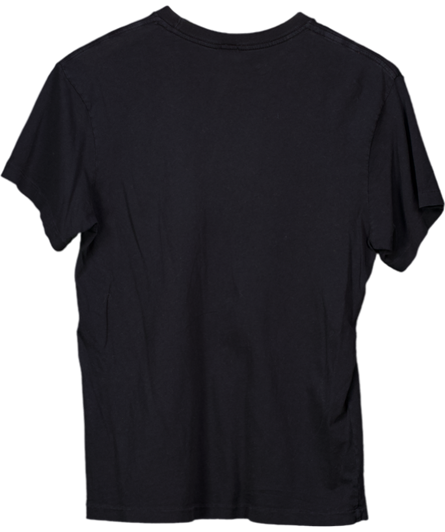 RE/DONE X Hanes Black Short Sleeve T-shirt UK S