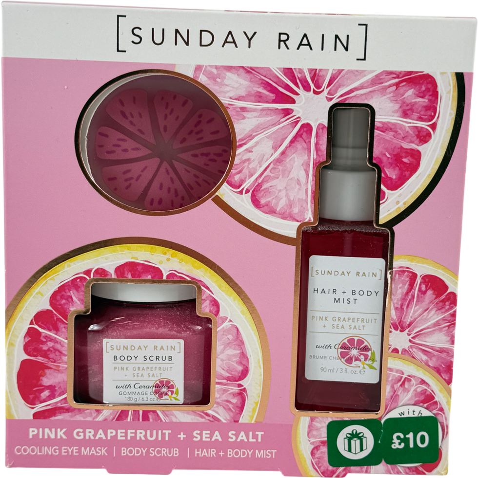 Sunday rain Pink Grapefruit & Sea Salt Trio Gift Set