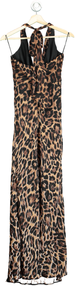 New Look Leopard Halter Dress UK 8