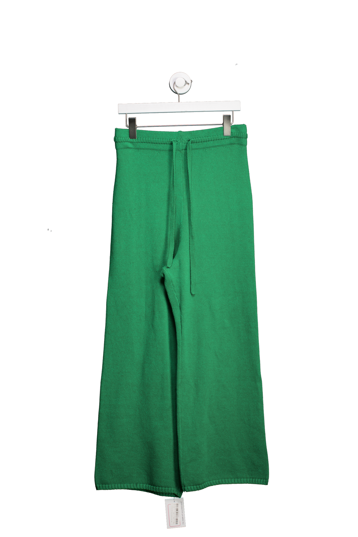 Leset Green May Cotton Blend Wide Leg Trousers UK M