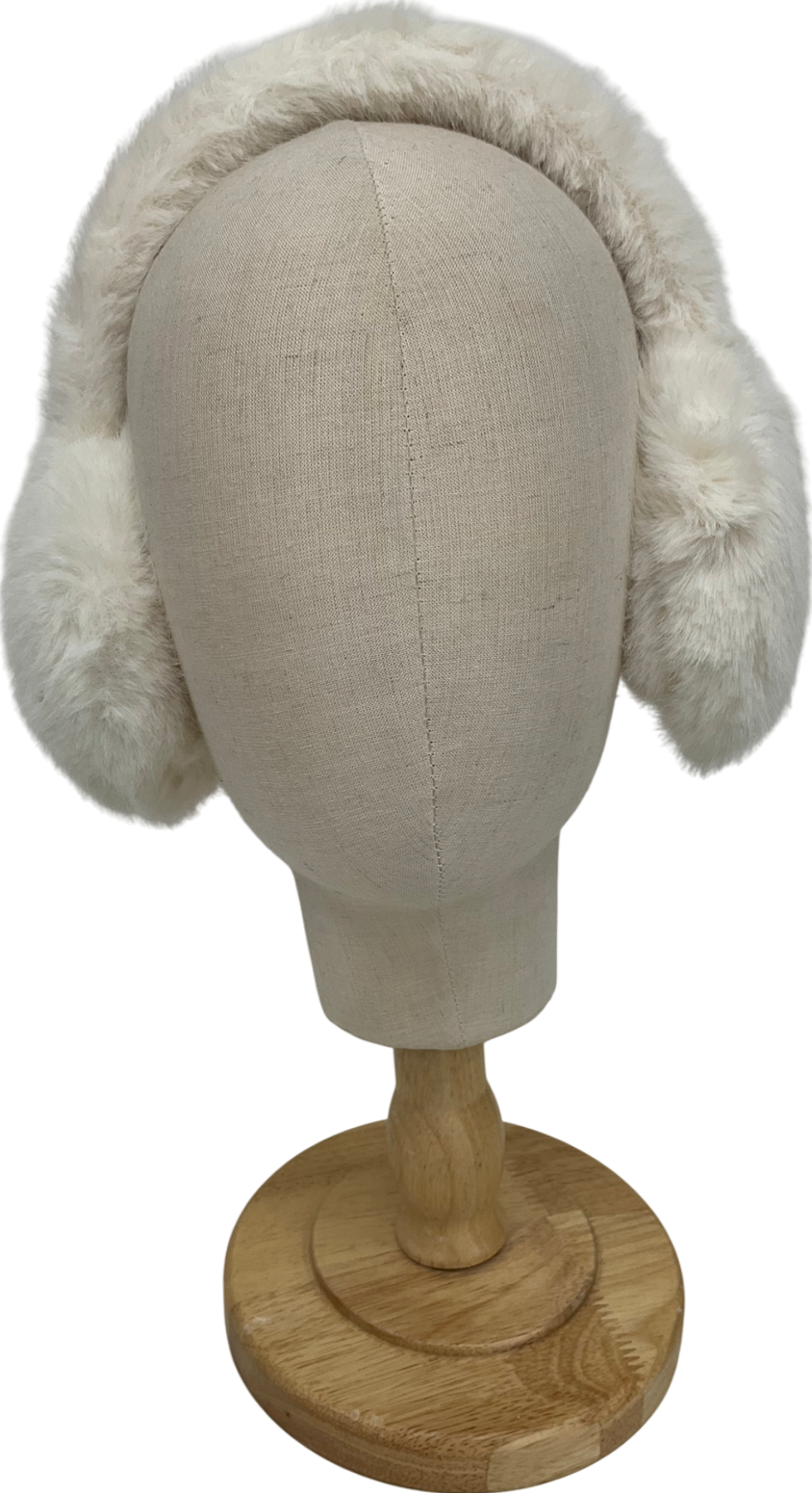 H&M Cream Fluffy Earmuffs One Size