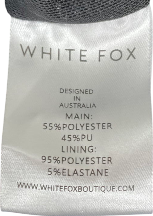 White Fox Forever Wanting Midi Dress Black UK XL