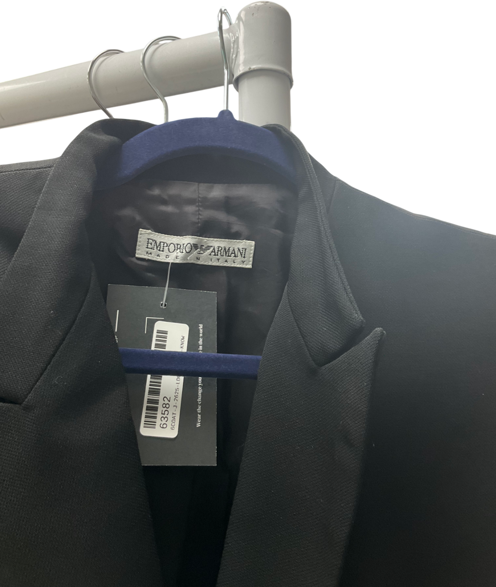 Emporio Armani Black Essentials Single-breasted Blazer UK L