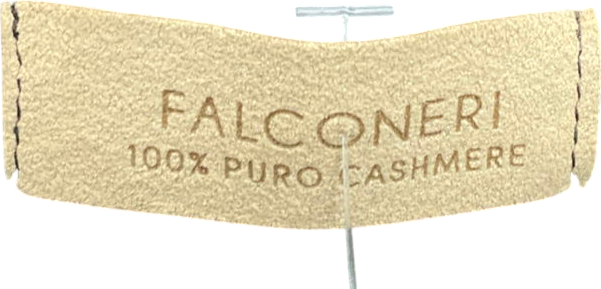 Falconeri Brown Round-neck Ultrafine Cashmere Jumper UK M