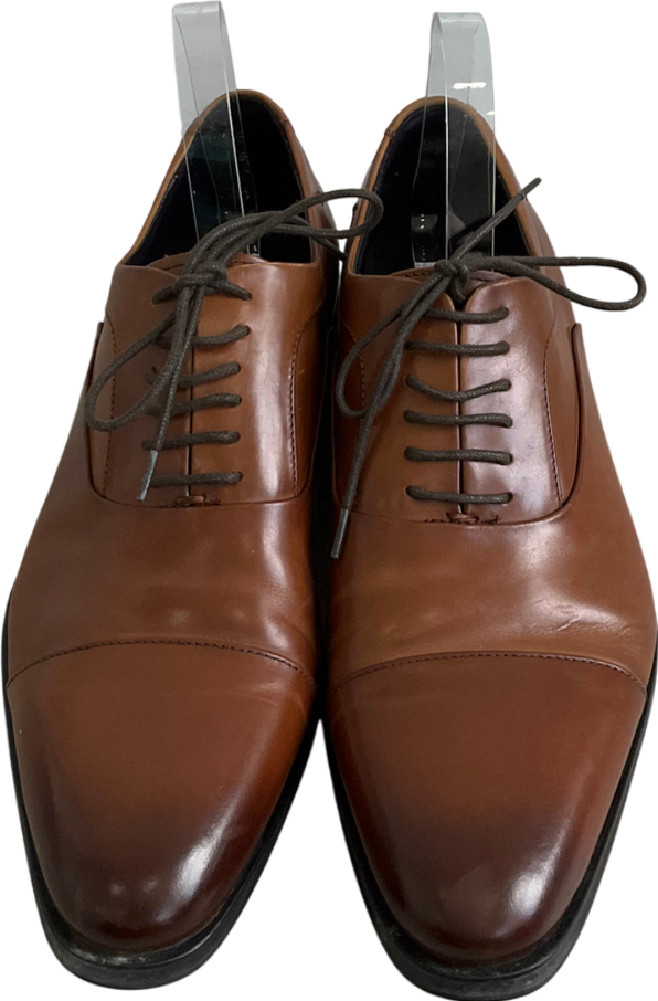 John White Brown Guildhall Tan Oxford Shoes UK 8 EU 42 👞