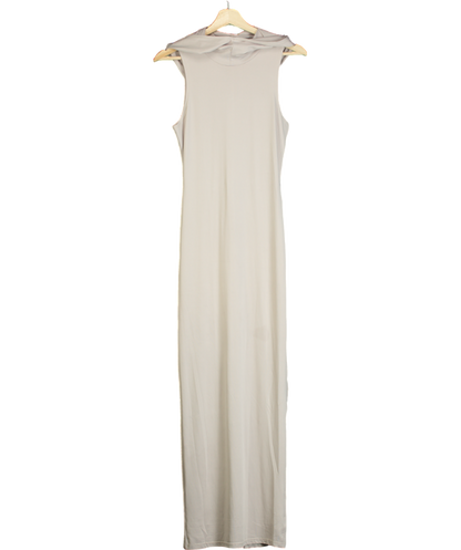 Ego Beige Sleeveless Maxi Dress With Hooded UK S