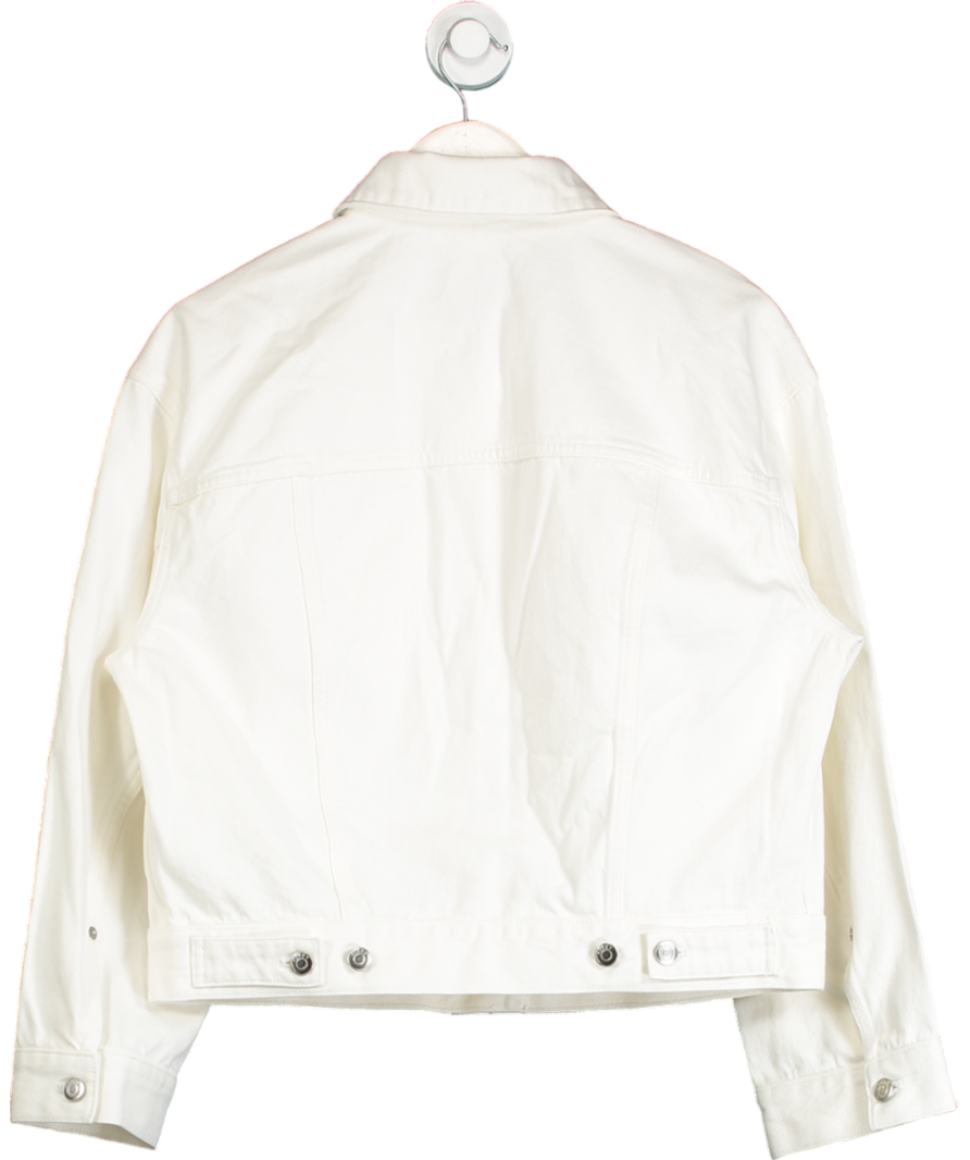 Arket White Oversize Denim Jacket UK 8