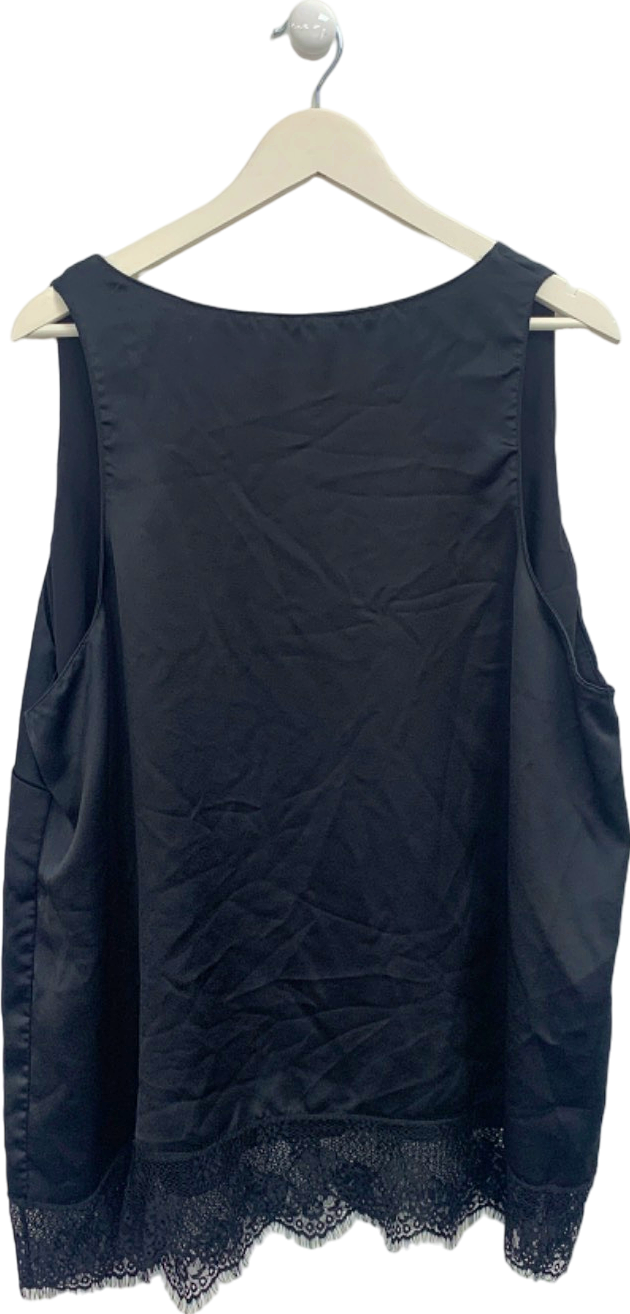 River Island Black Sleeveless Top UK 26