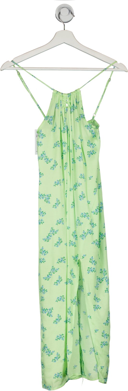 Bershka Green Floral Midi Dress UK XS