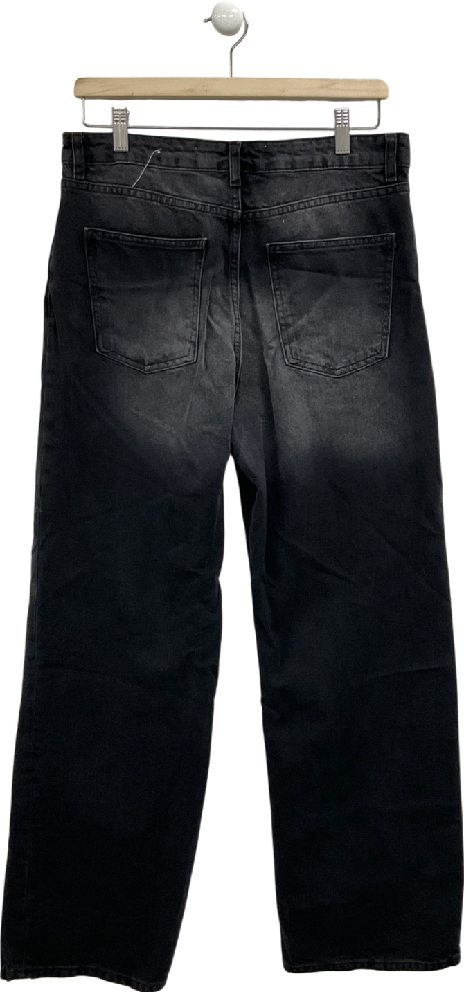 Bershka Black Straight Leg Jeans UK 10