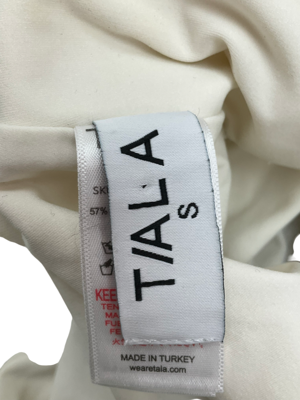 T/ALA Cream One Piece Swimsuit Multi Way Tie Up UK S