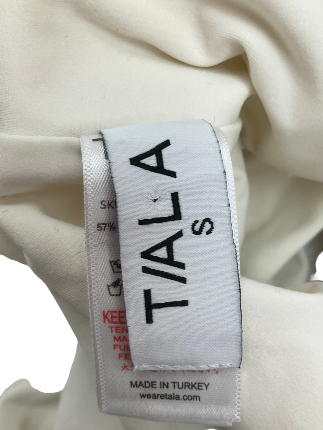 T/ALA Cream One Piece Swimsuit Multi Way Tie Up UK S