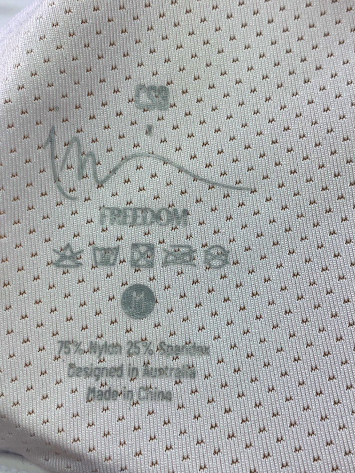 CSB White Sports Bra UK M