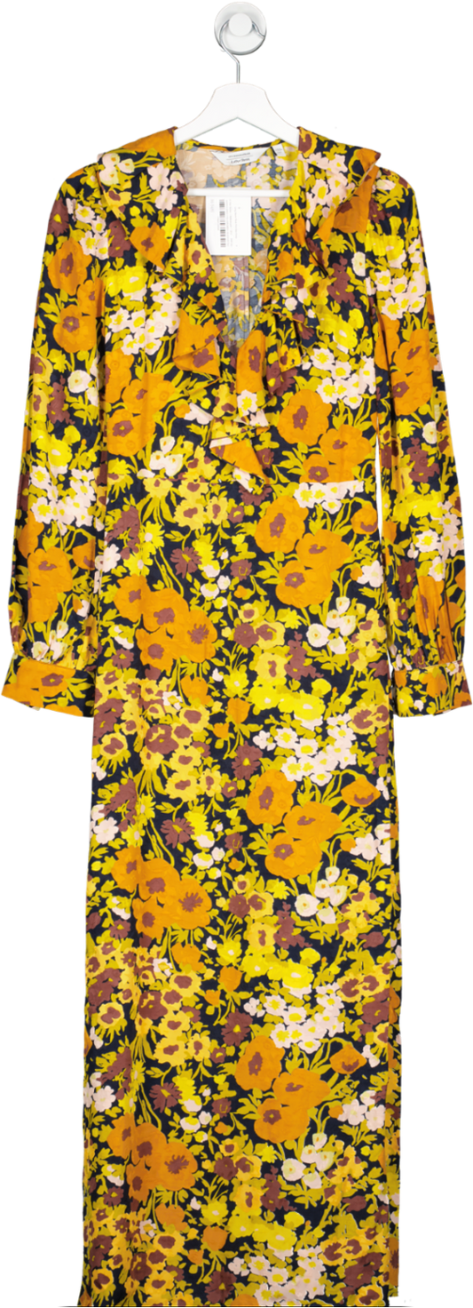 & Other Stories Multicoloured Long Sleeve Floral Print Maxi Dress UK 8