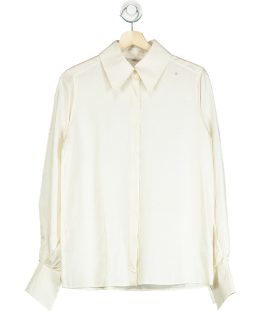 WtR Cream Leonide Silk Tussah Shirt UK 8