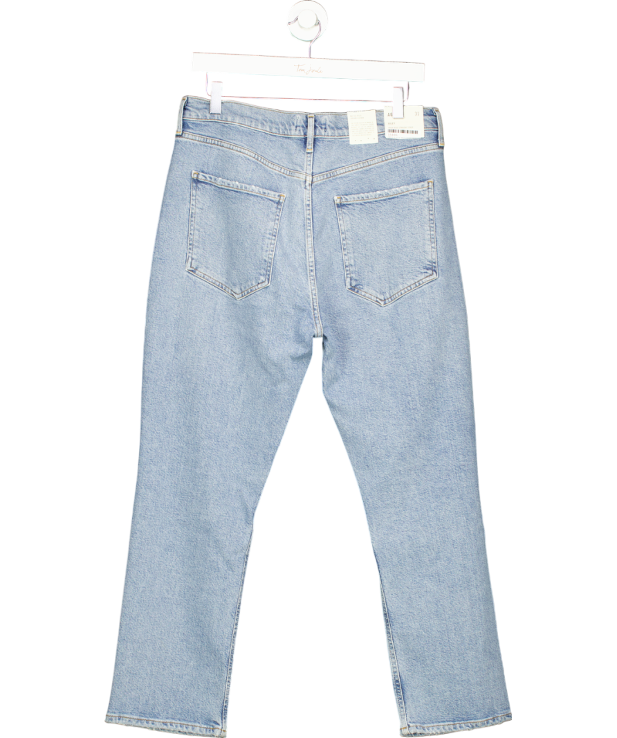 AGOLDE Blue Riley High-rise Straight Crop Jeans W31