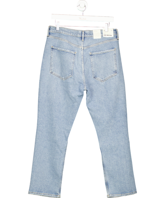 AGOLDE Blue Riley High-rise Straight Crop Jeans W31