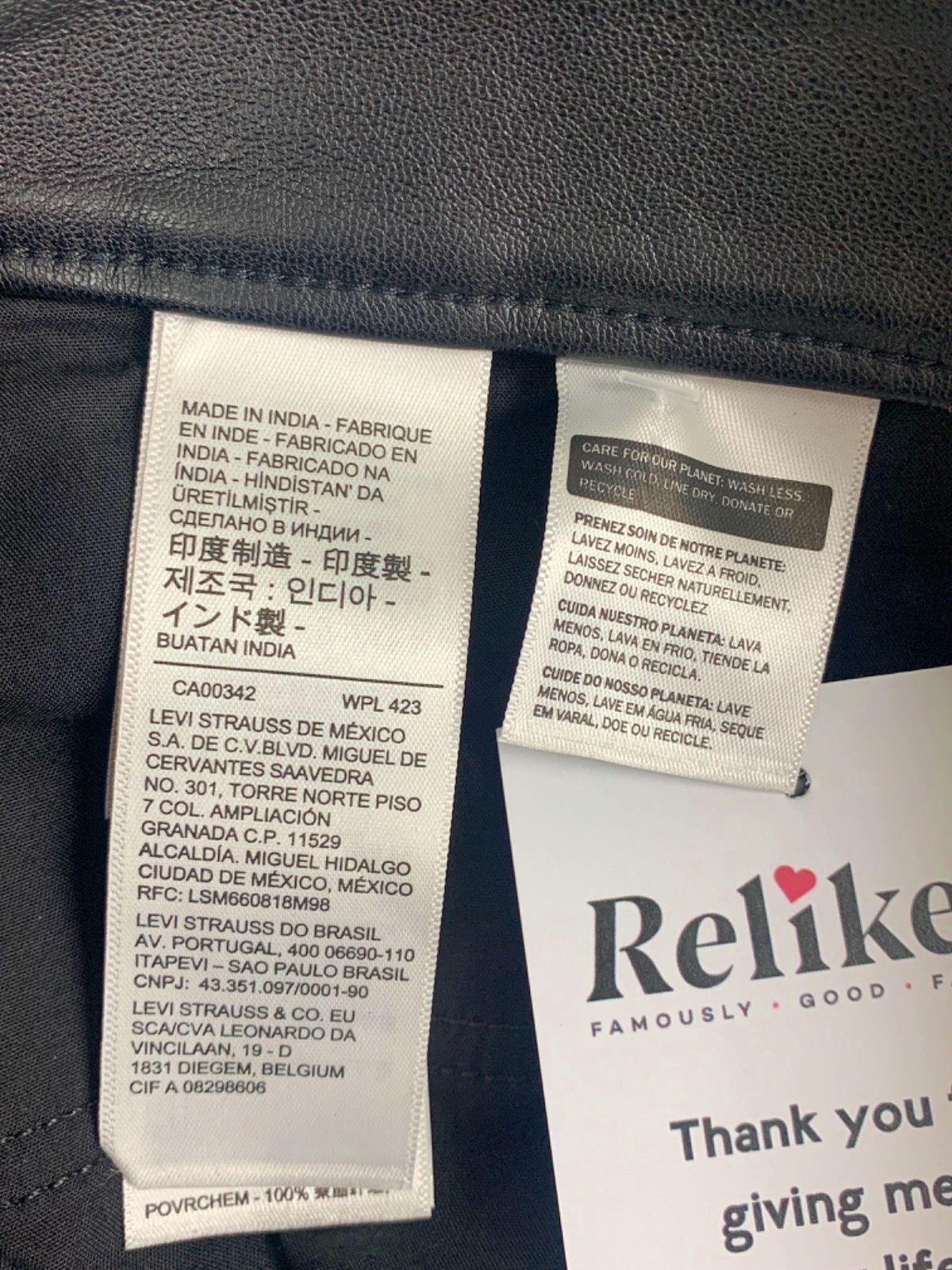 Levi's Black Mini Skirt UK XS