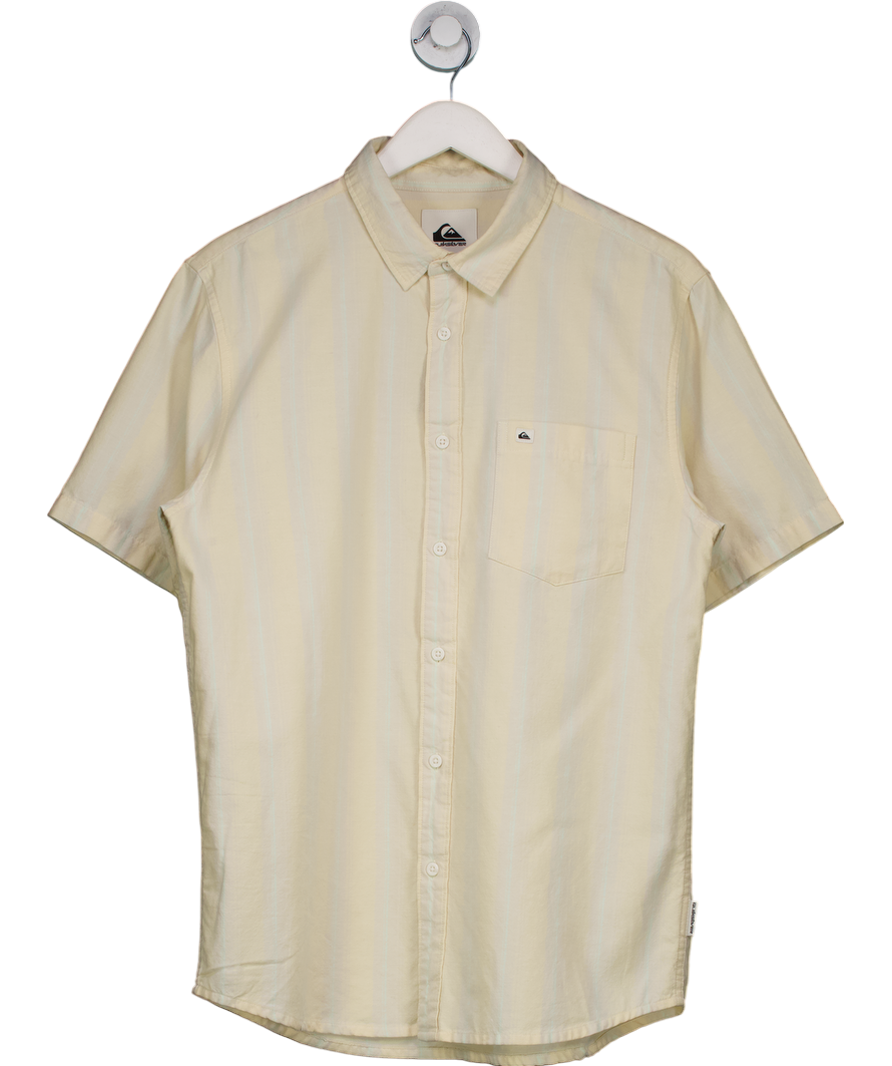 Quiksilver Cream Winfall - Short Sleeve Shirt UK M