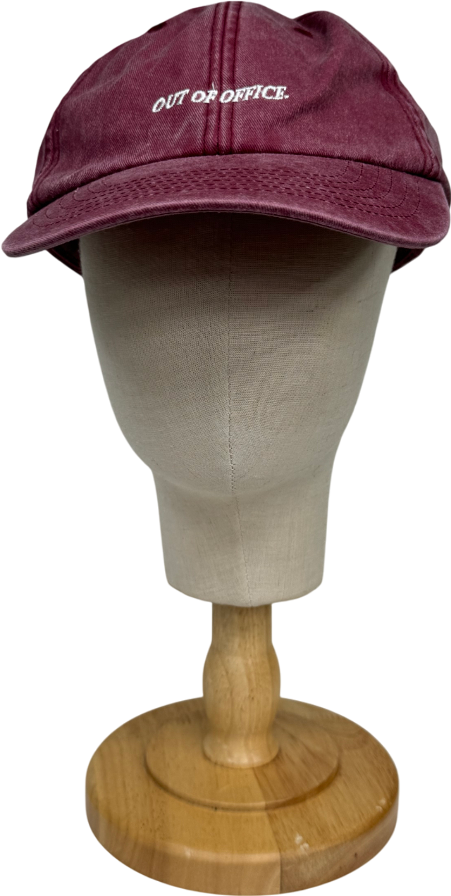 Mint Velvet Red Slogan Cap One Size