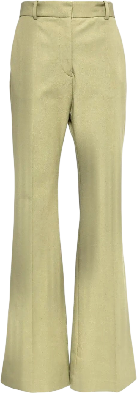 JOSEPH Olive Green Tafira Gabardine Stretch Trousers Fr32 UK 4
