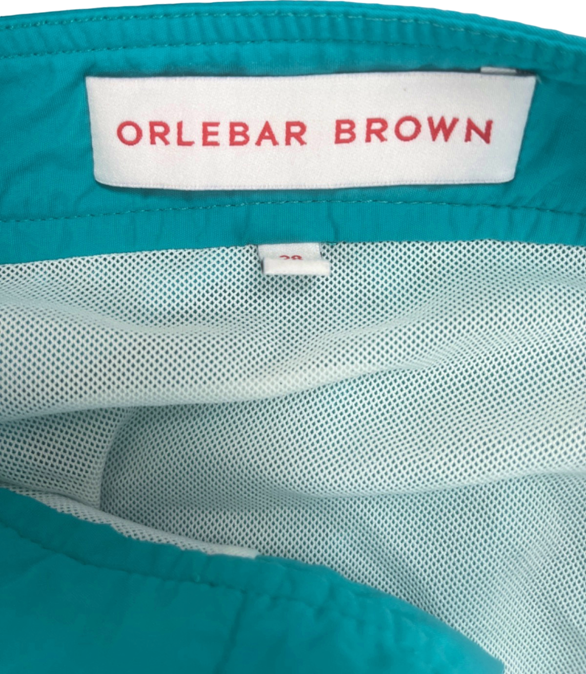 Orlebar Brown Teal Bulldog Swim Shorts UK 28