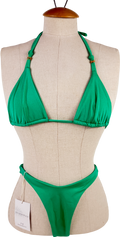 Imalushbeach Green Thong Bikini UK 6