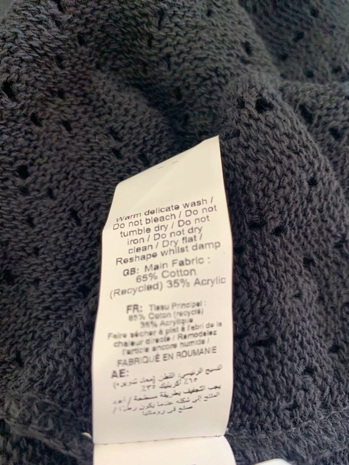 New Look Black Crochet Maxi Dress M