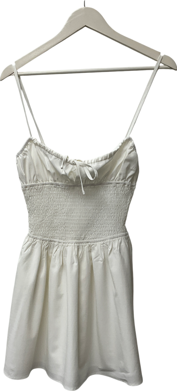 White Fox White Golden Days Mini Dress UK S
