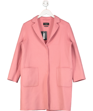 Max Mara Pink Virgin Wool Coat UK 10
