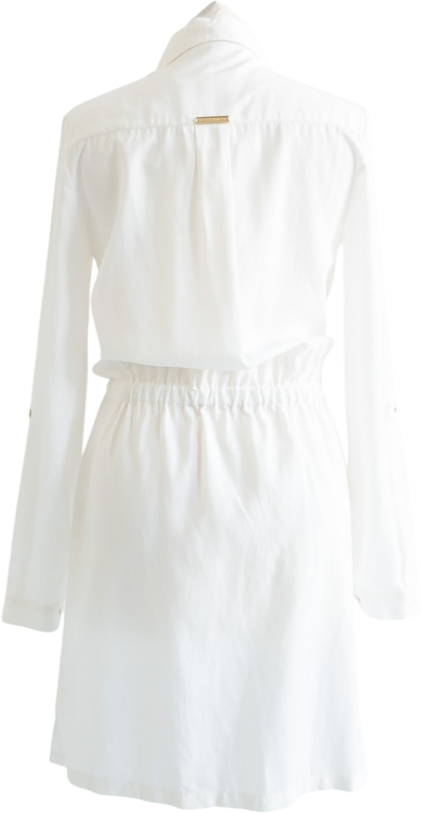 Heidi Klein Classic White Cotton Shirt Dress UK XS