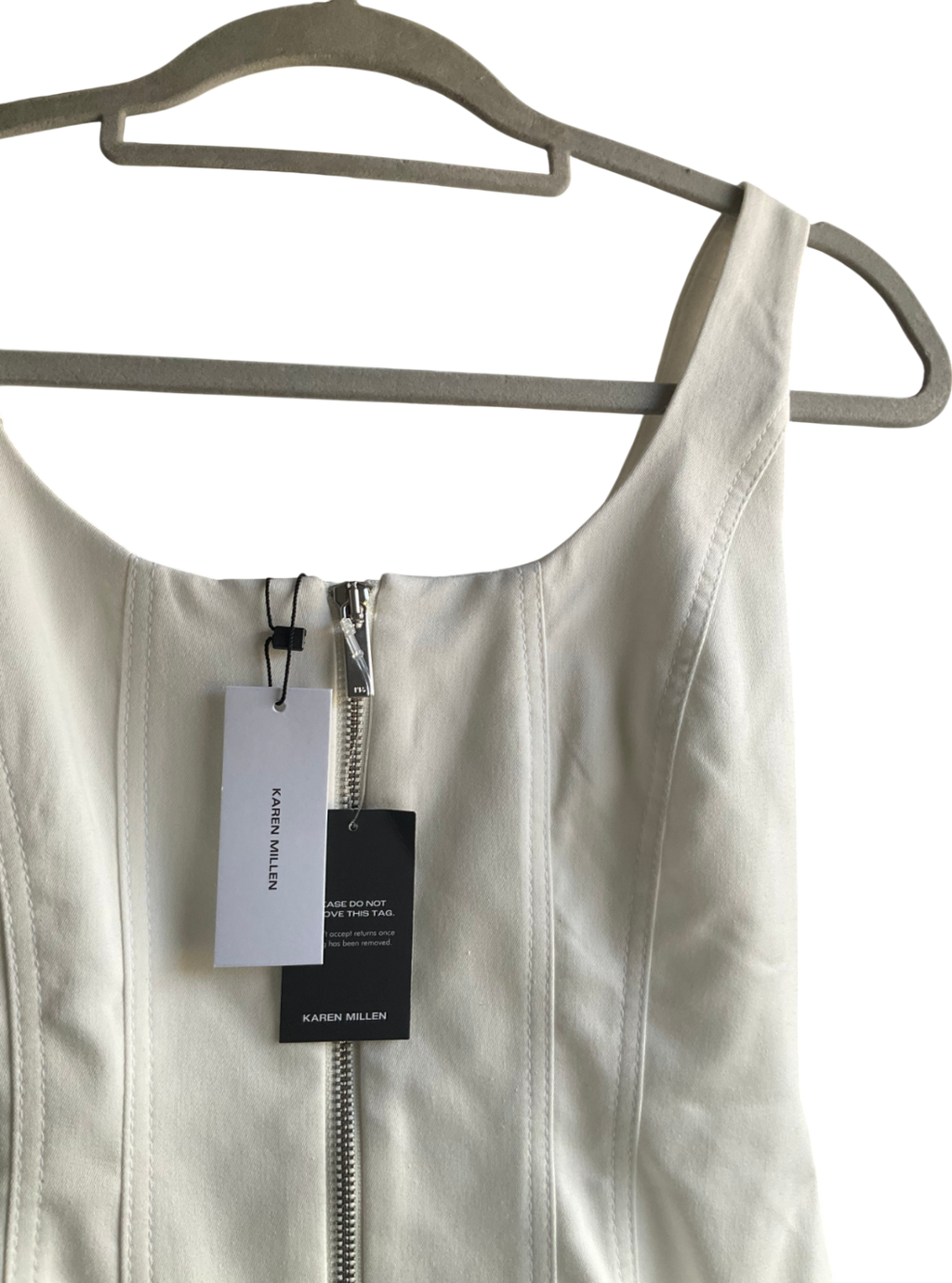 Karen Millen White Tailored Jumpsuit UK 8