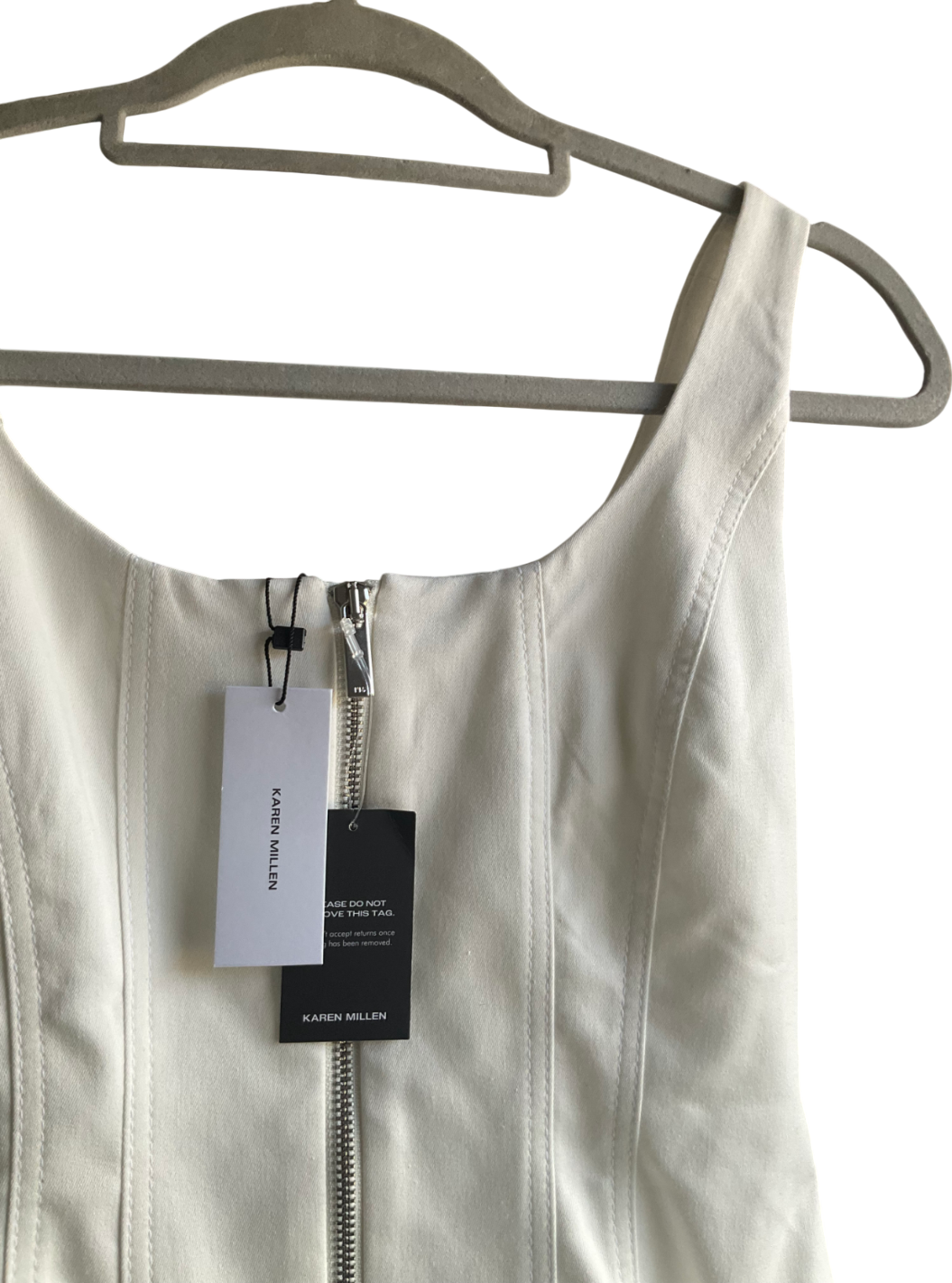 Karen Millen White Tailored Jumpsuit UK 8