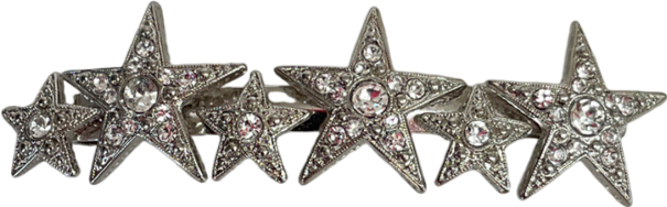 Ba&sh Metallic Crystal Star Hair Clip One Size