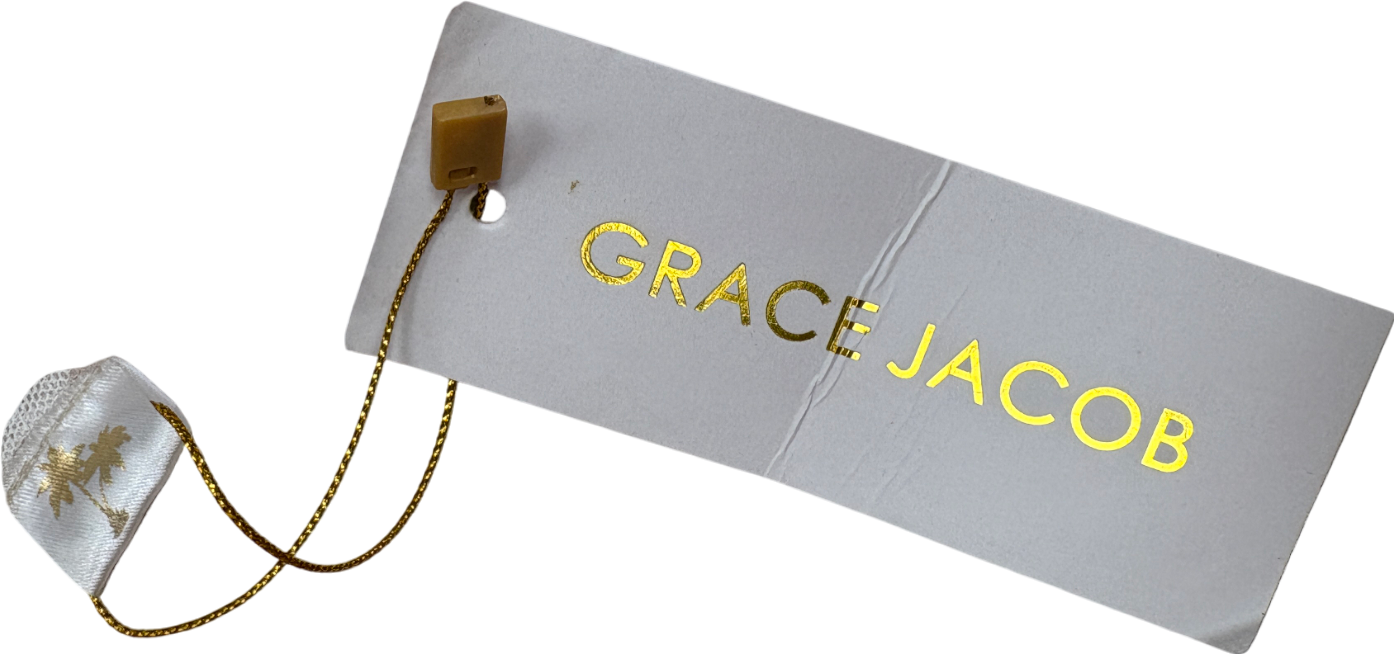 Grace Jacob Beige Marble Crop Top And Skirt UK XL