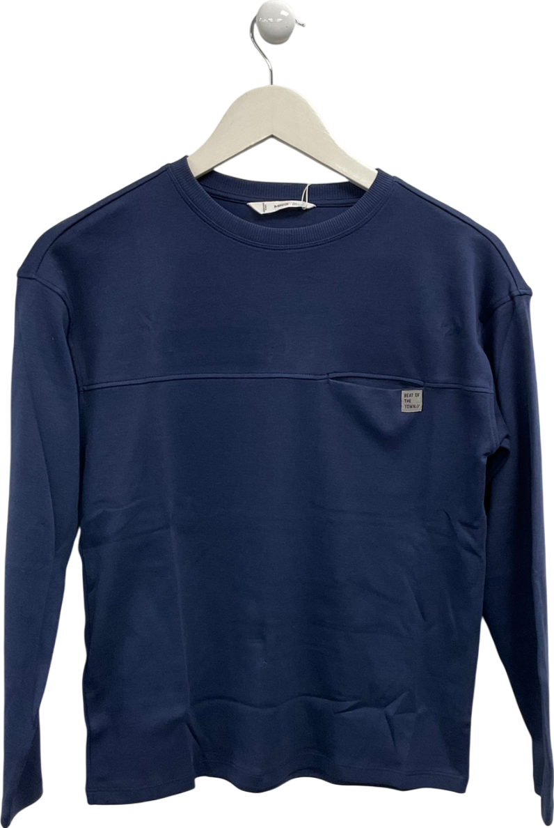 MANGO Blue Long Sleeve ‘beat Of The Town’ Top 11 Years