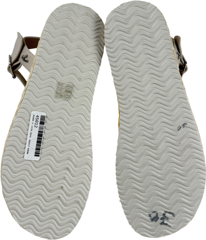 REPLAY Cream Diane Rope - Platform Sandals - Ivory UK 8 EU 41 👠