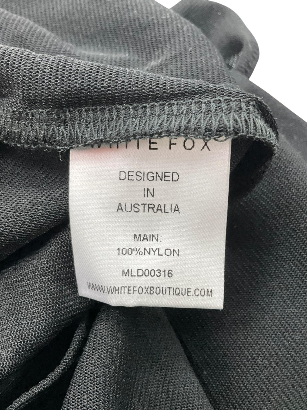 White Fox Black Let Me Talk Tank Top UK L