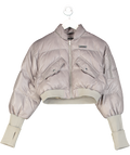 Lapp Grey Cropped Puffer Jacket UK M