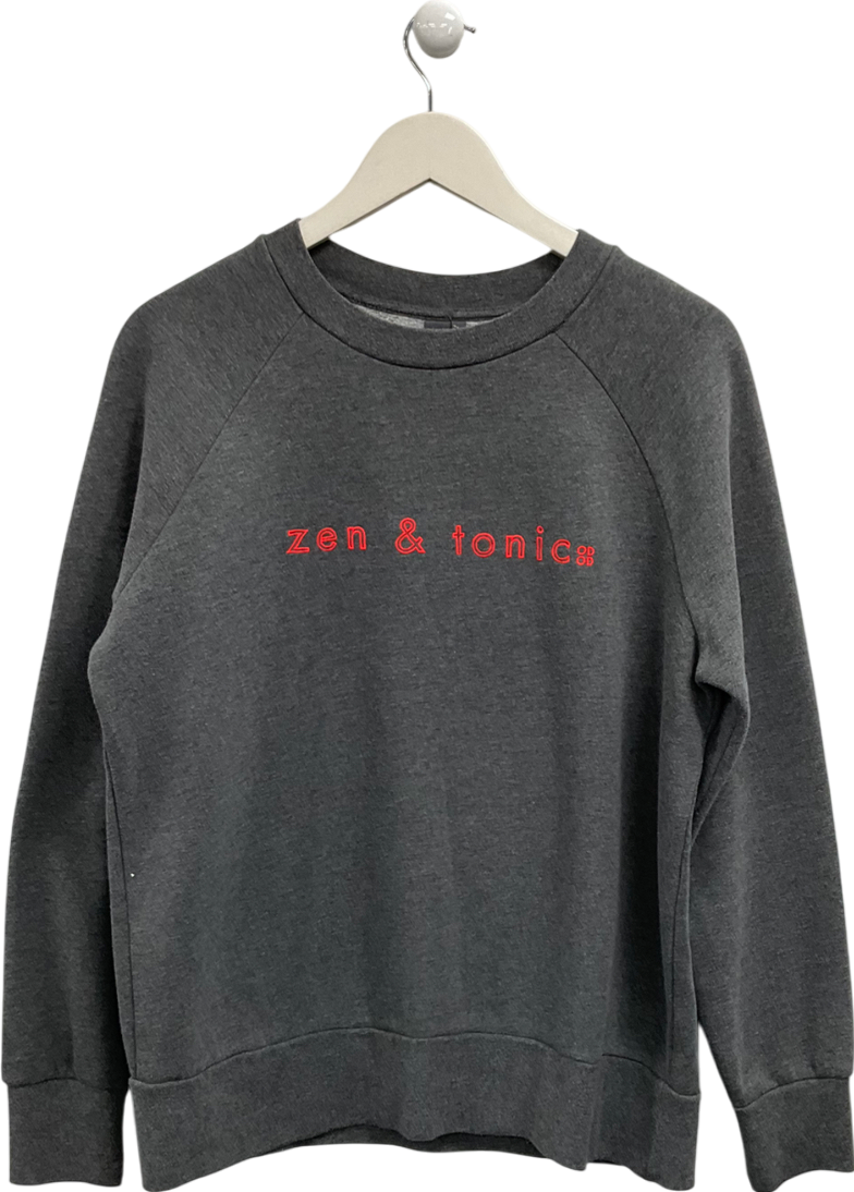 Sweaty Betty Grey Zen & Tonic Sweater UK L