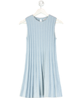 Reformation Blue Cotton Knitted Mini Dress UK XS