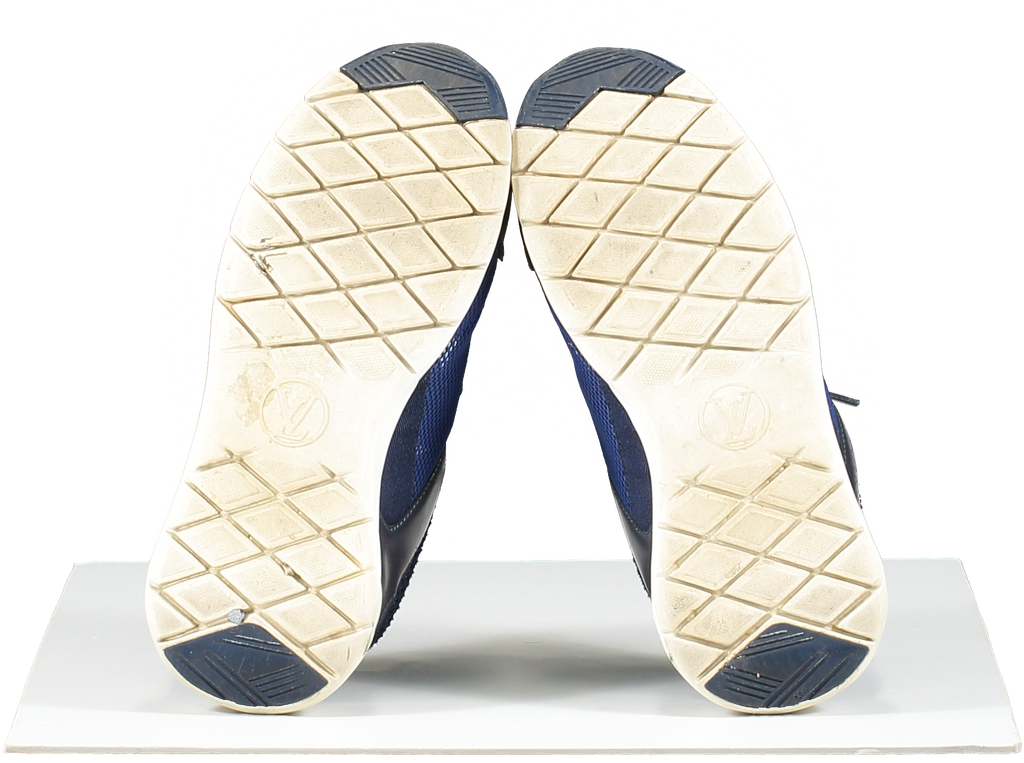 Louis Vuitton Blue LV Aftergame Logo Trainers UK 3 EU 36 👠