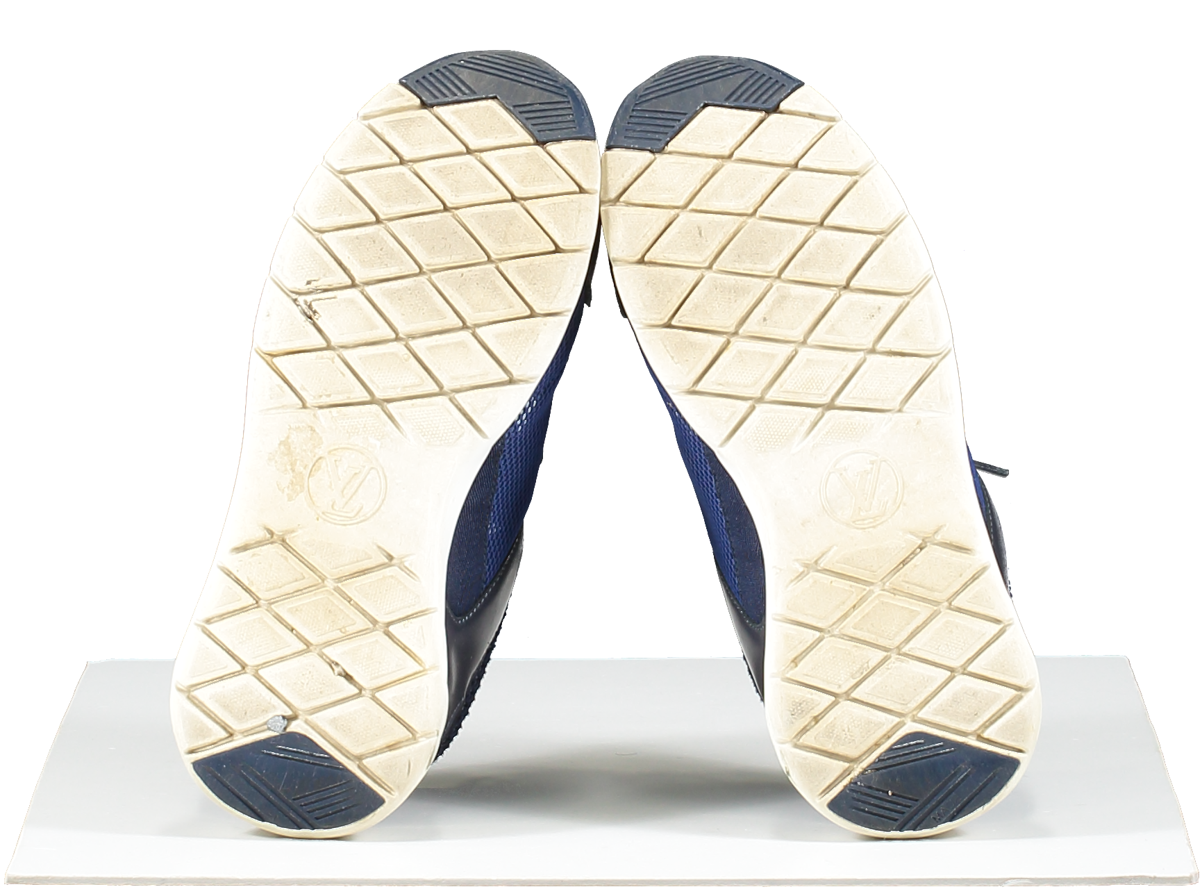 Louis Vuitton Blue LV Aftergame Logo Trainers UK 3 EU 36 👠