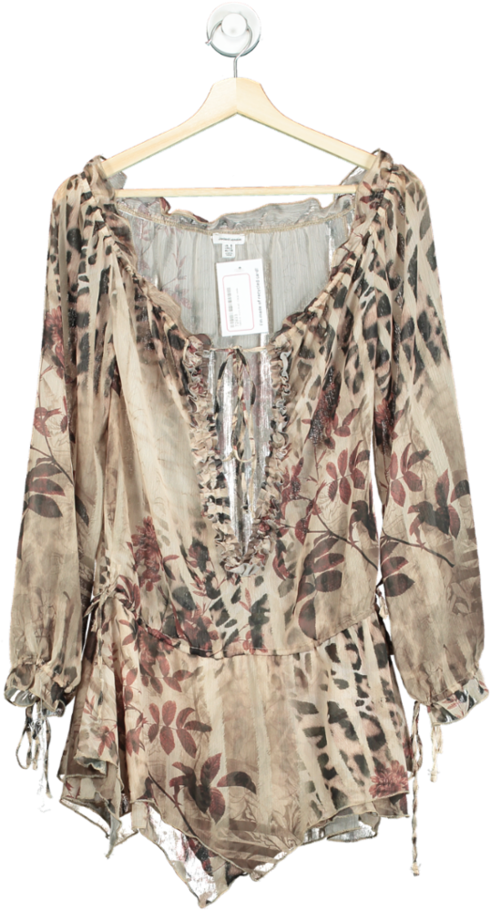 Jaded London Floral Long Sleeve Romper UK 6